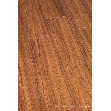 Hogar 8,3 mm E1 HDF en relieve Nogal U-Grooved piso laminado